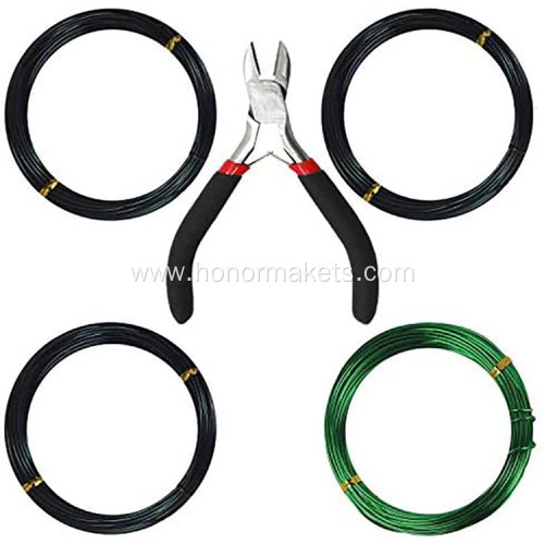 Bonsai Training Wire Size 1.0 mm 1.5 mm 2.0 mm Bonsai Wire tool kit for Bonsai Tree with Wire Cutter